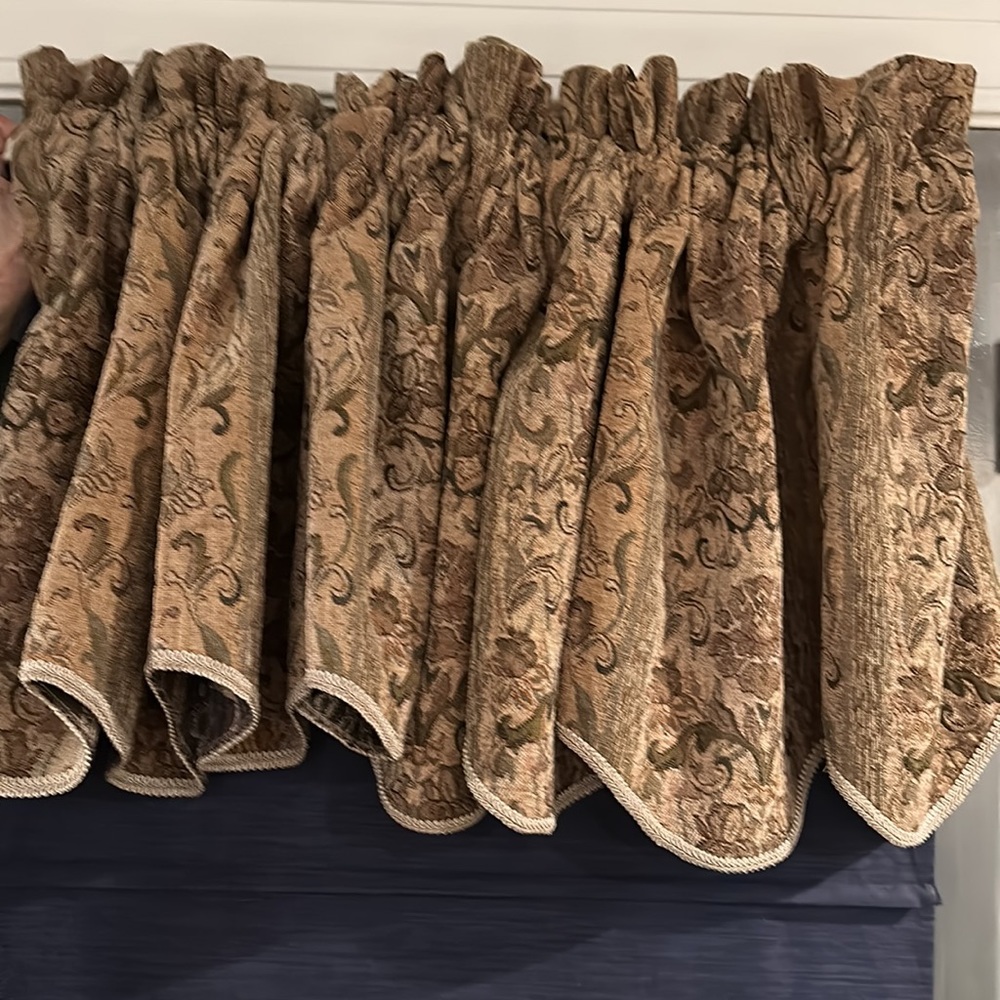 Two beautiful valances from the Jc PENNY home collection.